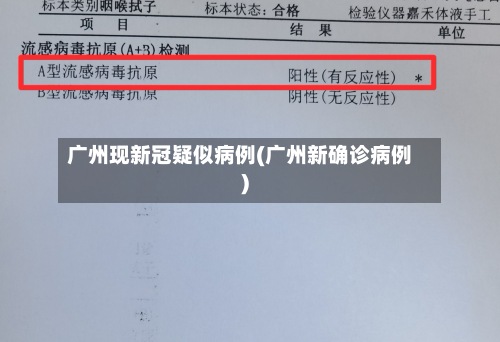 广州现新冠疑似病例(广州新确诊病例)-第2张图片