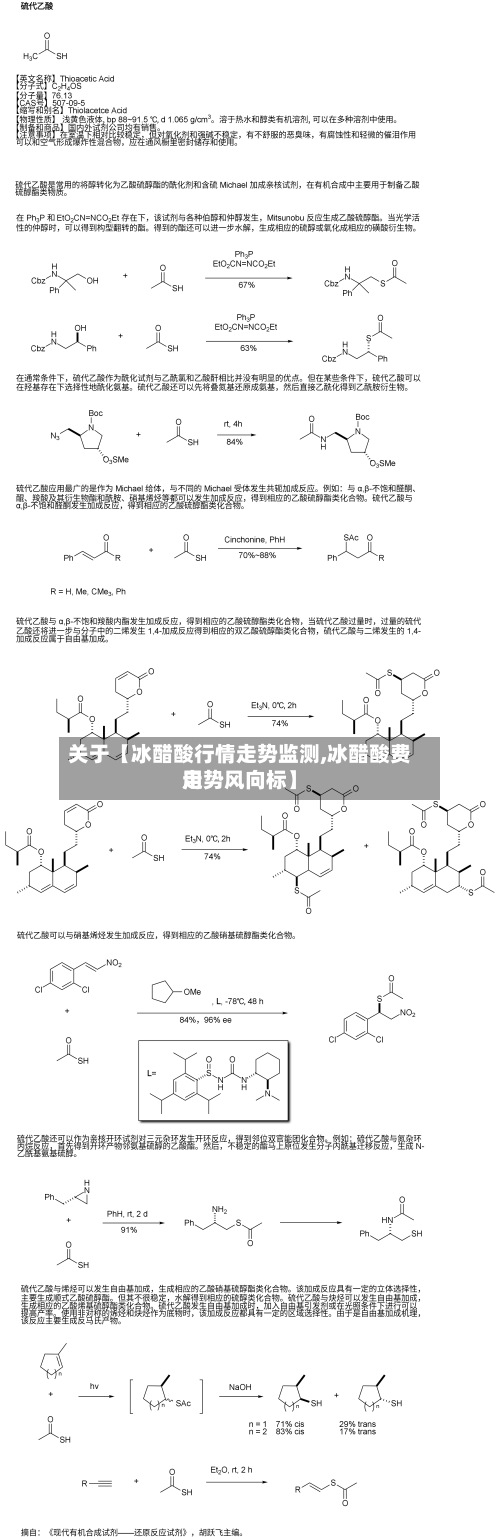 关于【冰醋酸行情走势监测,冰醋酸费用走势风向标】