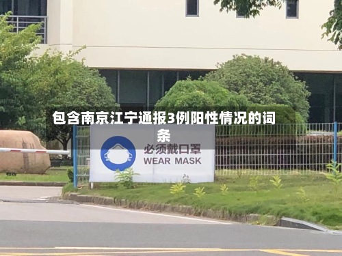 包含南京江宁通报3例阳性情况的词条-第3张图片