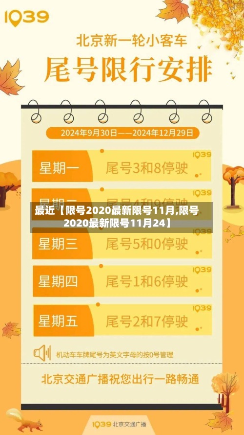 最近【限号2020最新限号11月,限号2020最新限号11月24】-第3张图片