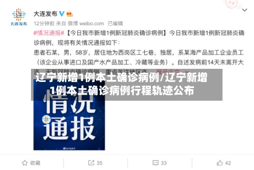 辽宁新增1例本土确诊病例/辽宁新增1例本土确诊病例行程轨迹公布