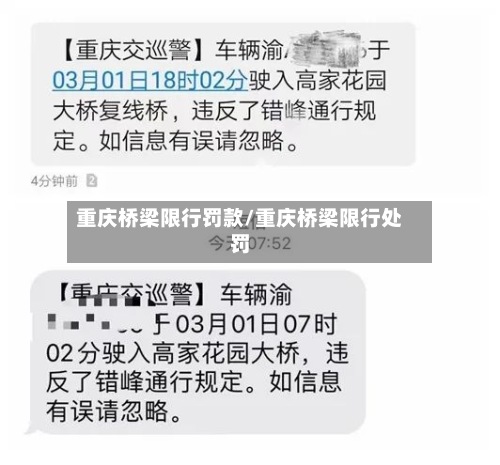 重庆桥梁限行罚款/重庆桥梁限行处罚