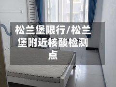 松兰堡限行/松兰堡附近核酸检测点-第3张图片
