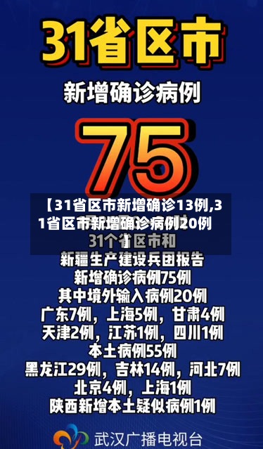 【31省区市新增确诊13例,31省区市新增确诊病例20例】