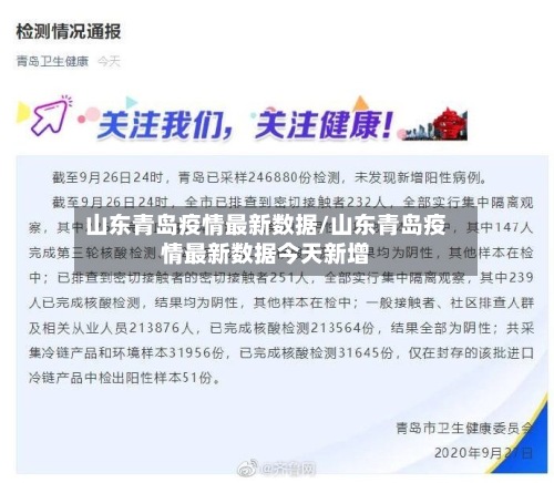 山东青岛疫情最新数据/山东青岛疫情最新数据今天新增