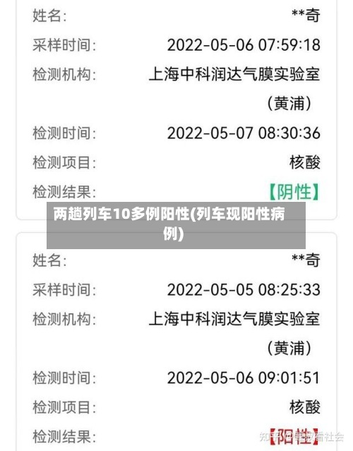 两趟列车10多例阳性(列车现阳性病例)