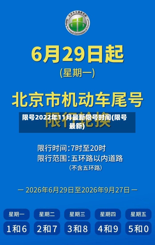 限号2022年11月最新限号时间(限号 最新)