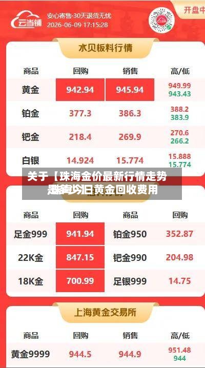 关于【珠海金价最新行情走势,珠海今日黄金回收费用
是多少】