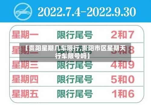 【贵阳星期几车限行,贵阳市区星期天行车限号吗】-第2张图片