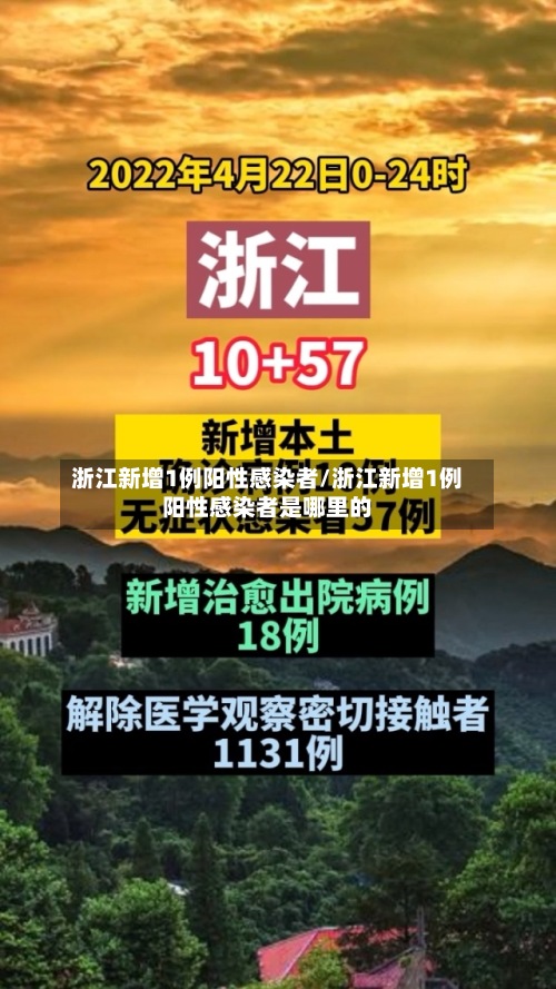 浙江新增1例阳性感染者/浙江新增1例阳性感染者是哪里的
