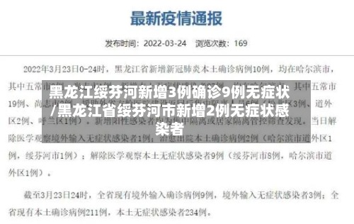 黑龙江绥芬河新增3例确诊9例无症状/黑龙江省绥芬河市新增2例无症状感染者