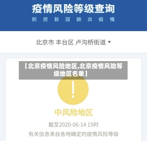 【北京疫情风险地区,北京疫情风险等级地区名单】-第3张图片
