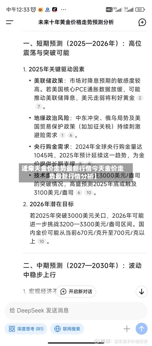 近来【今天金价走势最新行情今天金价走势最新行情分析】