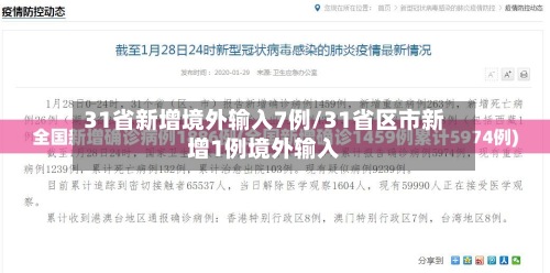 31省新增境外输入7例/31省区市新增1例境外输入-第2张图片