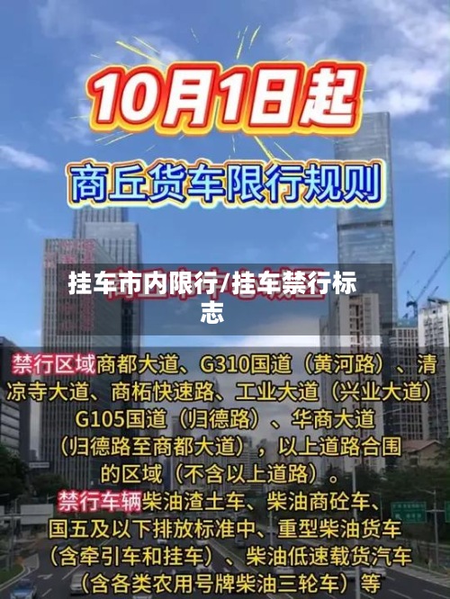 挂车市内限行/挂车禁行标志
