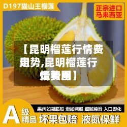 【昆明榴莲行情费用
走势,昆明榴莲行情费用
走势图】-第2张图片