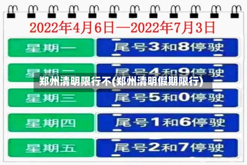 郑州清明限行不(郑州清明假期限行)