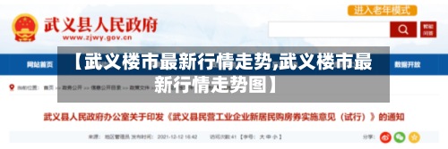【武义楼市最新行情走势,武义楼市最新行情走势图】-第2张图片