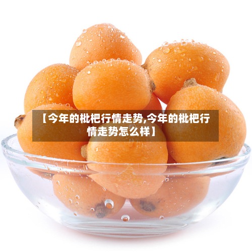 【今年的枇杷行情走势,今年的枇杷行情走势怎么样】