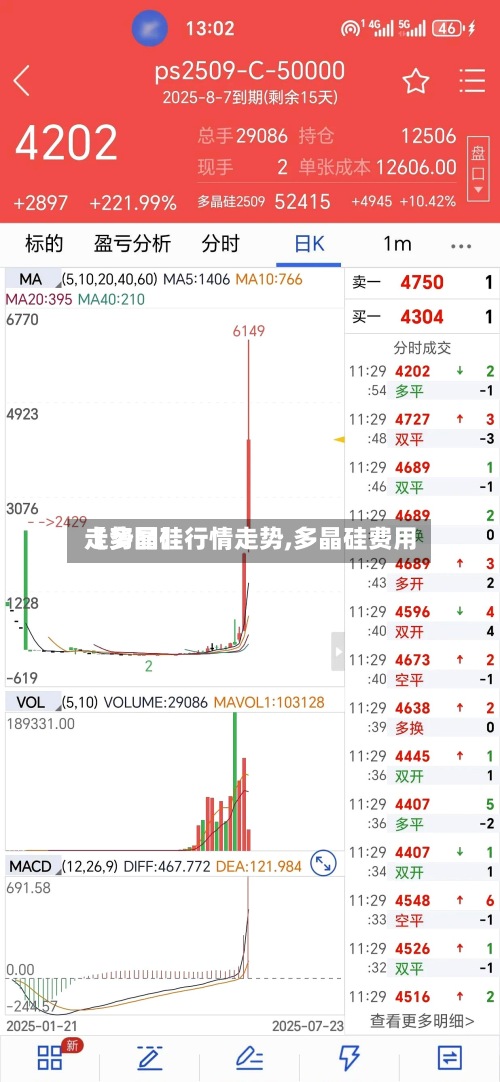 【多晶硅行情走势,多晶硅费用走势图】