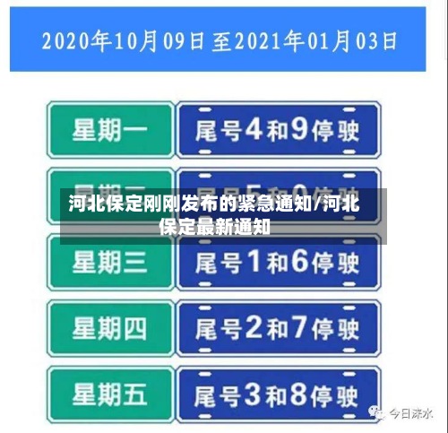 河北保定刚刚发布的紧急通知/河北保定最新通知