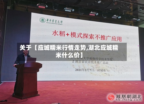 关于【应城糯米行情走势,湖北应城糯米什么价】