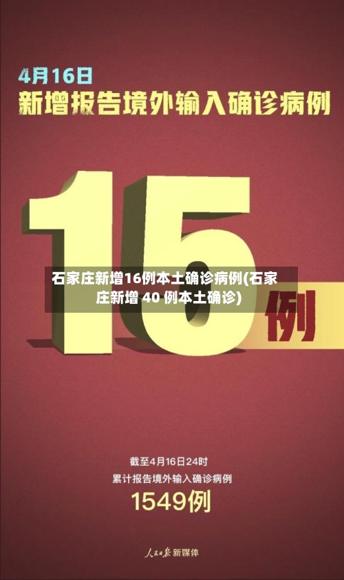 石家庄新增16例本土确诊病例(石家庄新增 40 例本土确诊)-第2张图片