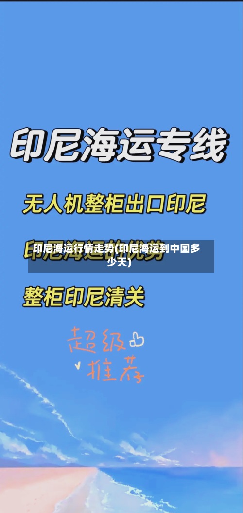 印尼海运行情走势(印尼海运到中国多少天)
