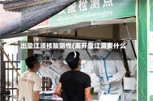 出盈江须核酸阴性(离开盈江需要什么)-第2张图片