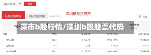 深市b股行情/深圳b股股票代码