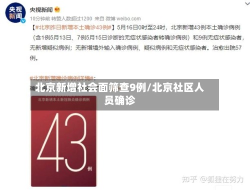 北京新增社会面筛查9例/北京社区人员确诊-第2张图片