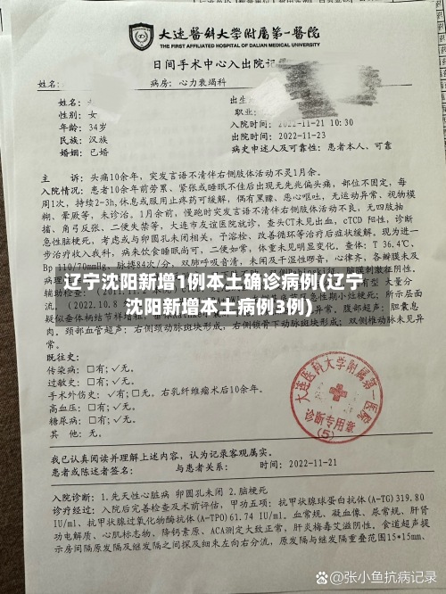 辽宁沈阳新增1例本土确诊病例(辽宁沈阳新增本土病例3例)