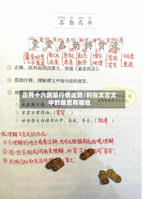正月十六蔬菜行情走势/利在文言文中的意思有哪些