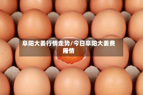 阜阳大姜行情走势/今日阜阳大姜费用
行情