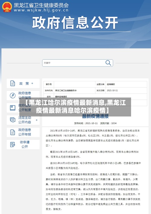【黑龙江哈尔滨疫情最新消息,黑龙江疫情最新消息哈尔滨疫情】