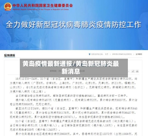黄岛疫情最新通报/黄岛新冠肺炎最新消息